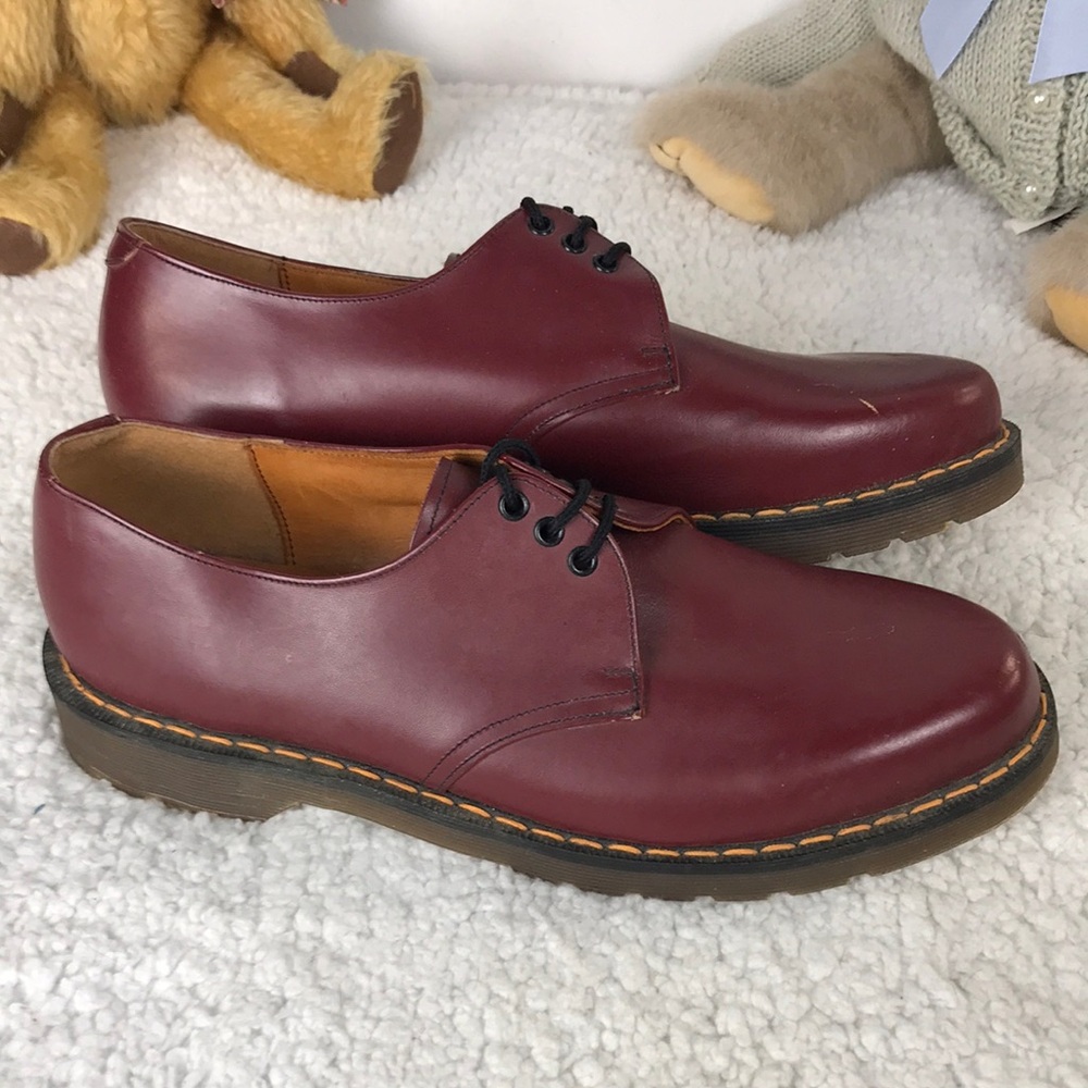 Dr. Marten Men’s Burgundy Leather Derby Shoes